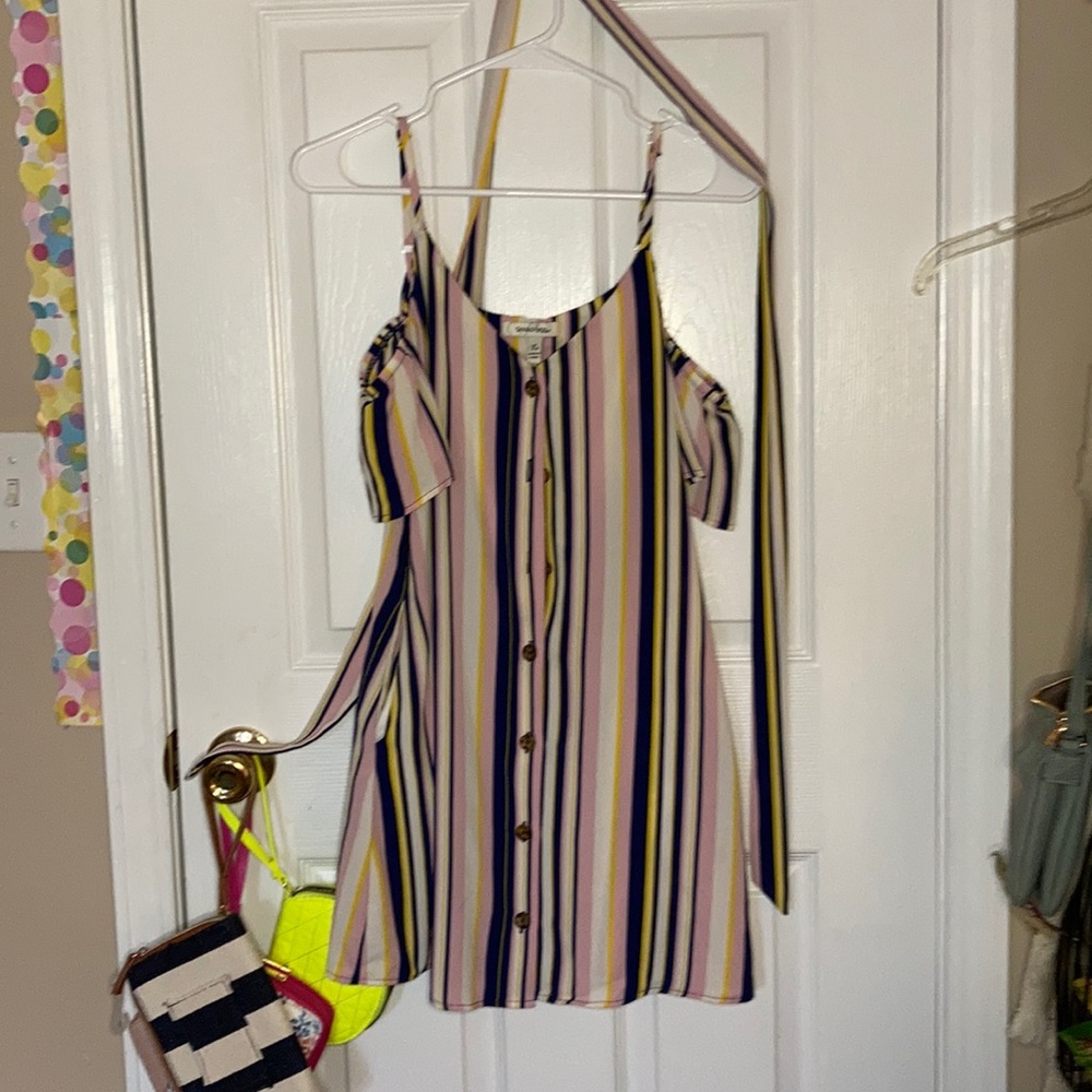 Off the shoulder dress with pockets